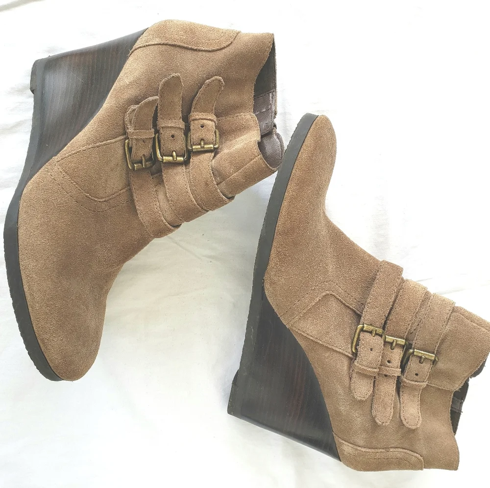 Tan Booties - Picture 1 of 2